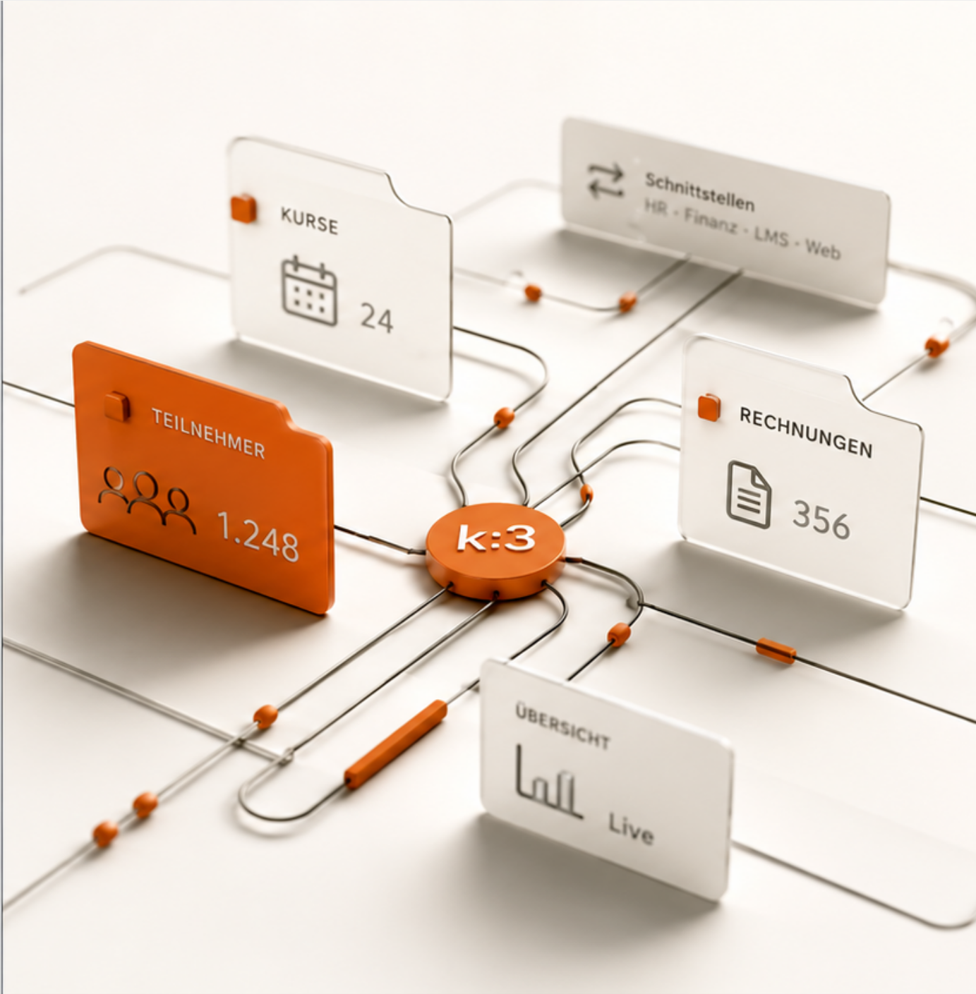 k:3 Kursverwaltung Software — Übersicht der Module
